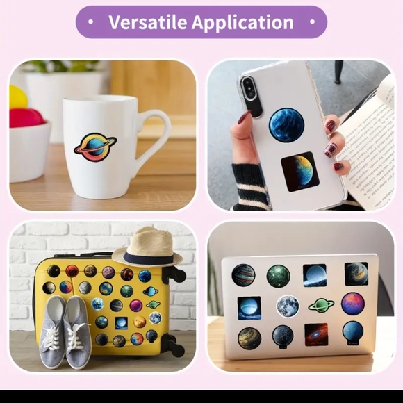 Hot Topic Cosmic Planet Sticker Collection - Picture 6 of 6